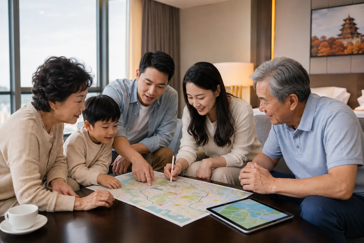 北京三代同游每天怎么排？先把步行和换乘分开算：三代同游-家庭规划